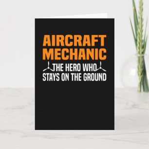 Aeroplane Mechanic Aircraft Engineer Engineer Card
