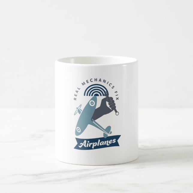Aeroplane Mechanic Aircraft Technician Fun Coffee Mug (Center)