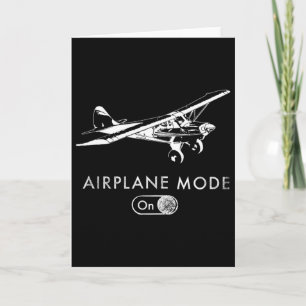 Aeroplane Mode On Pilot Super Bush Cub Card