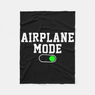 Aeroplane Mode On Vacation Summer Fleece Blanket