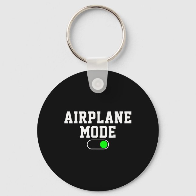 Aeroplane Mode On Vacation Summer  Key Ring (Front)