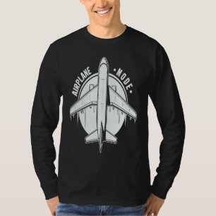 Aeroplane Mode Pilot Aeroplane Plane Aviation 15 T-Shirt