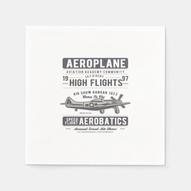 Aeroplane Napkin (Front)