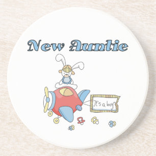 Aeroplane New Aunt of Boy T-shirts and Gifts Coaster