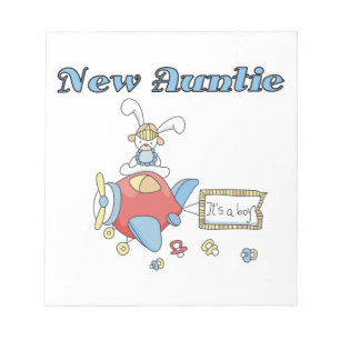 Aeroplane New Aunt of Boy T-shirts and Gifts Notepad