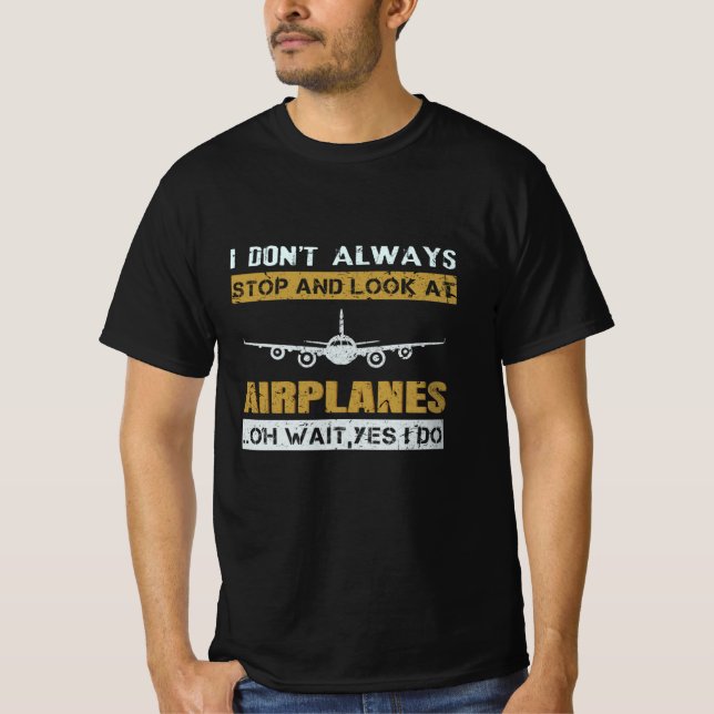 Aeroplane Observer T-Shirt (Front)