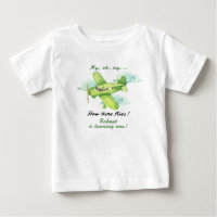 Aeroplane Oh My Time Flies Travel First Birthday 