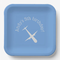 Aeroplane on Blue Personalised