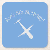 Aeroplane on Blue Personalised