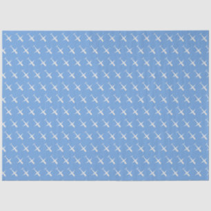 Aeroplane on Blue Tissue Paper