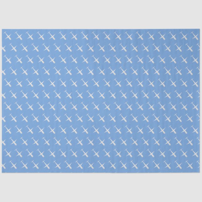 Aeroplane on Blue Tissue Paper (Front)