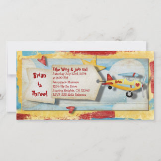 Aeroplane Party Invitation
