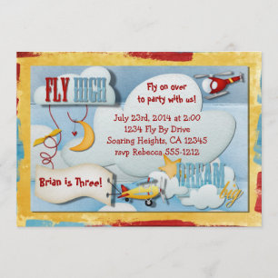 Aeroplane Party Invitation