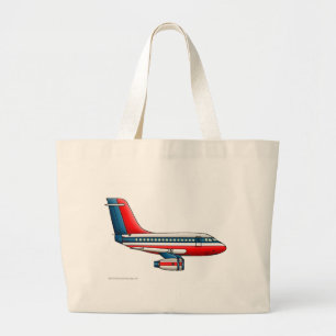 Aeroplane Passenger Jet Plane Bags/Totes Large Tote Bag