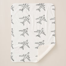 Aeroplane Pattern Blankets