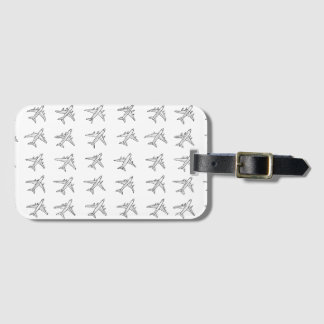 Aeroplane Pattern Luggage Tags