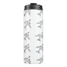 Aeroplane Pattern Tumblers