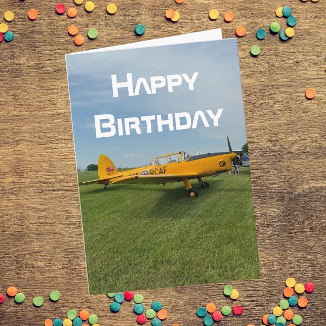 Aeroplane photo Cool Aviation Pilot Birthday Card (Creator Uploaded)