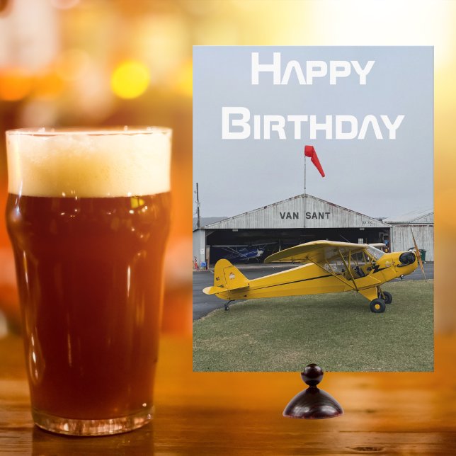 Aeroplane photo, Cool Aviation Pilot Birthday Card (Creator Uploaded)