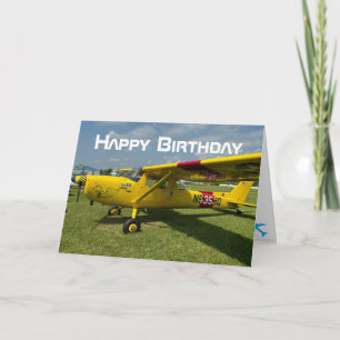 Aeroplane photo, Cool Aviation Pilot Birthday Card