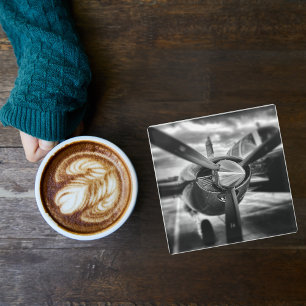 Aeroplane photo, Cool Fun Aviation Glass Coaster