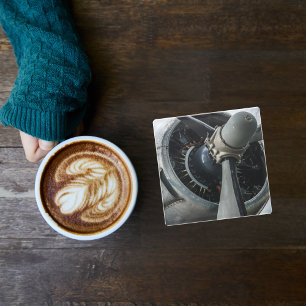 Aeroplane photo, Cool Fun Aviation Glass Coaster