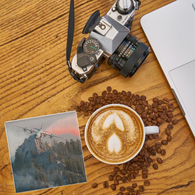 Aeroplane Photo, Cool Fun Aviation Glass Coaster (Creator Uploaded)