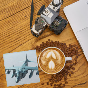Aeroplane Photo, Cool Fun Aviation Glass Coaster