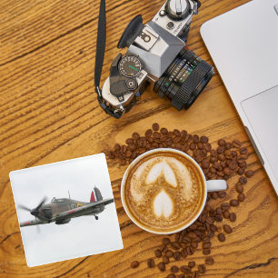 Aeroplane Photo, Cool Fun Aviation Glass Coaster