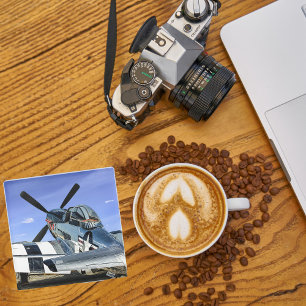 Aeroplane Photo, Cool Fun Aviation Glass Coaster
