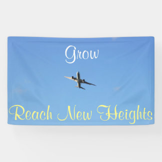Aeroplane Photo Motivational Banner