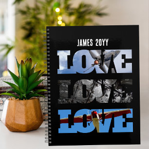 Aeroplane Photos in LOVE frame, Aviation Custom Planner
