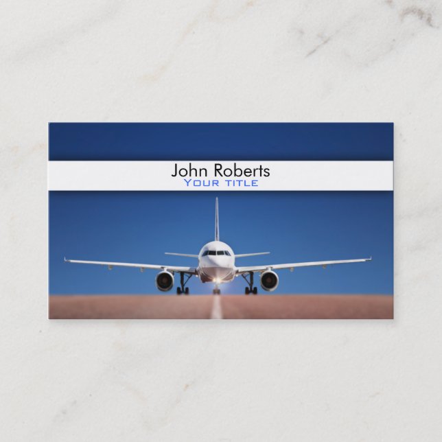 Aeroplane pilot business card (Front)