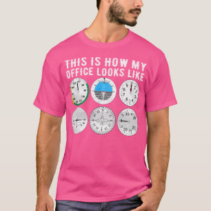 Aeroplane Pilot Funny Gift This Is How My Office L T-Shirt
