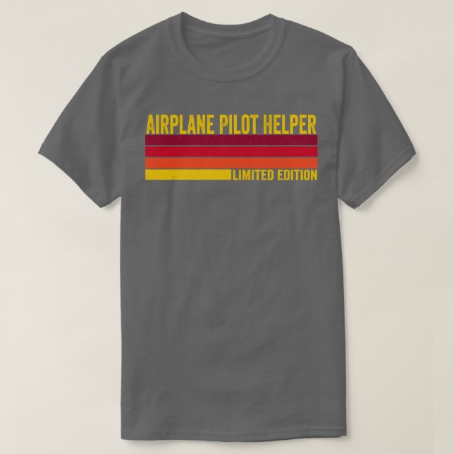 Aeroplane Pilot Helper T-Shirt (Design Front)