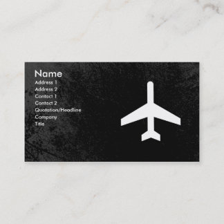 Aeroplane Pilot or flight attendant business cards