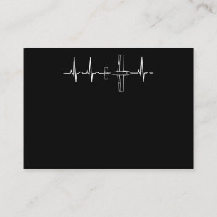 Aeroplane Pilot Pilot Heartbeat Flying Gift Business Card