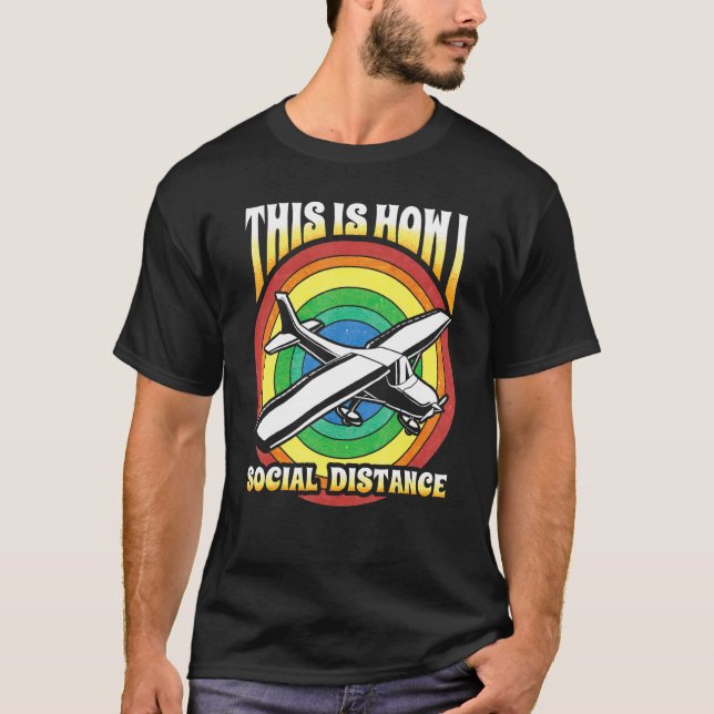 Aeroplane Pilot Planes Fly Aerospace  Engineer Fly T-Shirt (Front)