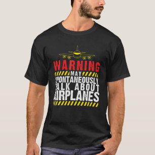 Aeroplane Pilot Planes Fly Aerospace Lover Enginee T-Shirt