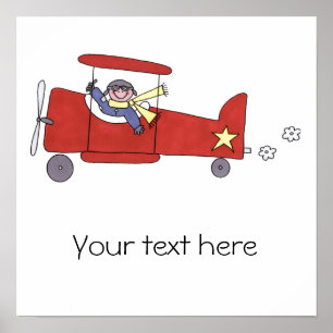 Aeroplane Pilot Poster