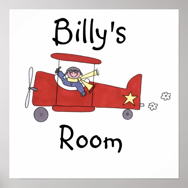 Aeroplane Pilot Poster (Front)