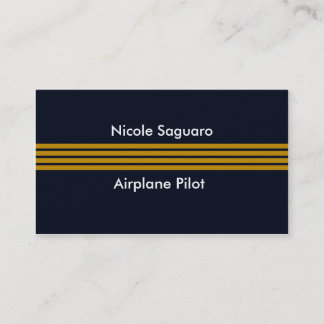 Aeroplane Pilot Trainer Business Card