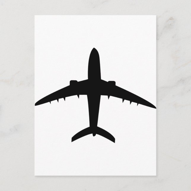 aeroplane plane aircraft icon postcard (Front)