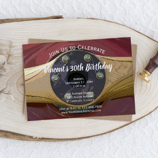 Aeroplane Propeller Birthday Party Invitation