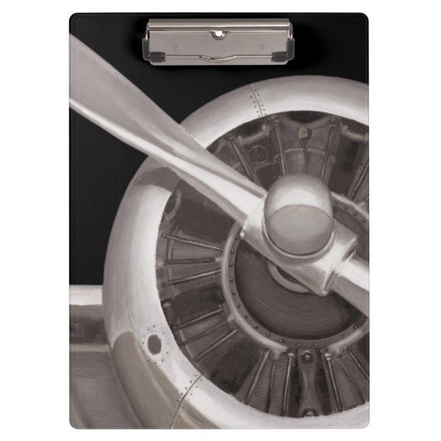 Aeroplane Propeller Closeup Clipboard (Front)