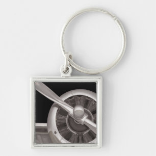 Aeroplane Propeller Closeup Key Ring