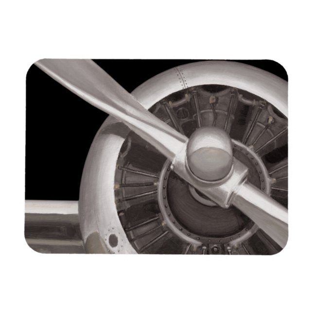 Aeroplane Propeller Closeup Magnet (Horizontal)