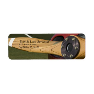 Aeroplane Propeller Return Address Labels