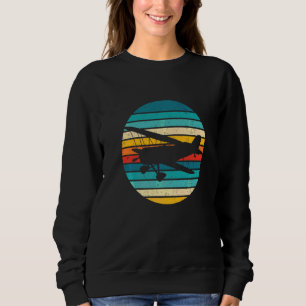 Aeroplane Retro Pilot  Flying Aviation & Model Fli Sweatshirt