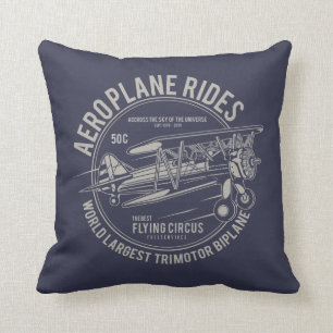 Aeroplane rides flying circus Aeroplane Gifts Cushion